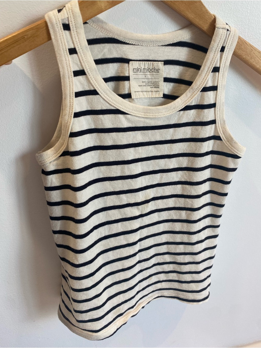 Mini Mioche Striped Kids Tank Top 100% organic cotton